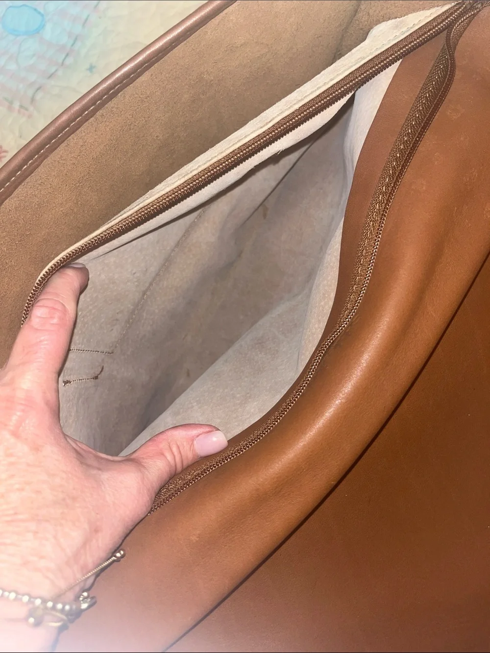 Schlesinger’s Brown Leather Briefcase w/ interchangeable & Detachable Strap